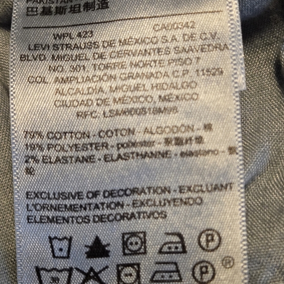 Levi's Signature Gold Mid-rise Skinny Blue Jeans Women size 14M (W32 L30) - Picture 15 of 16